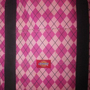 JanSport Large  Pink Plaid Tote Plastic Lining Inside